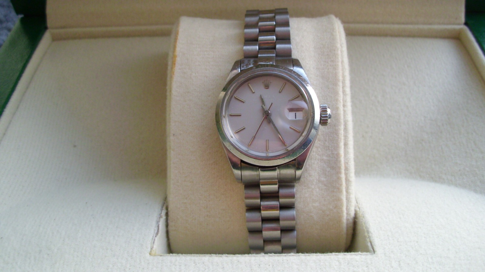 Rolex Date Präsident Platin Optik