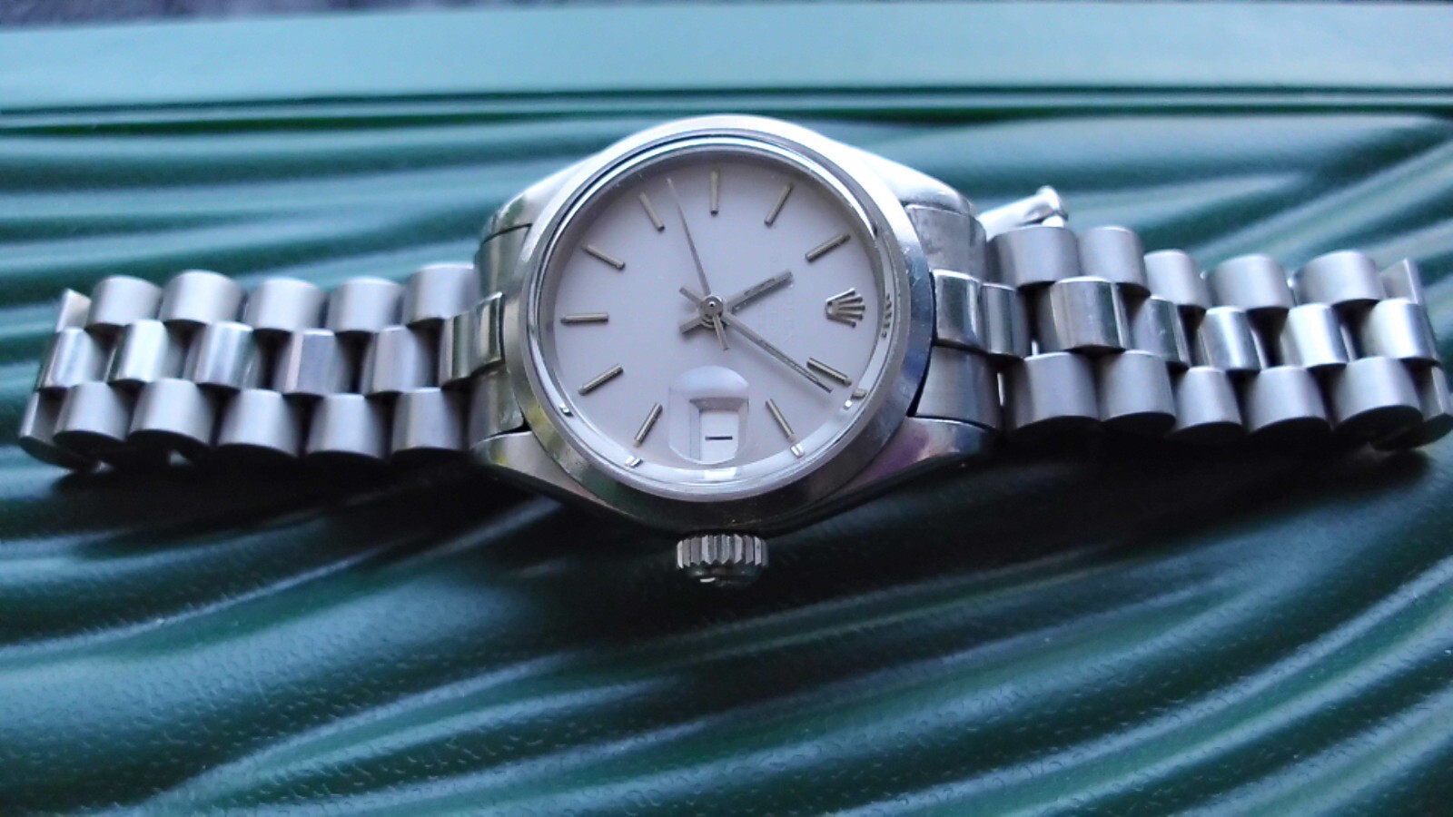 Rolex Date Präsident Platin Optik