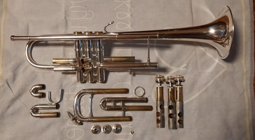 Vincent Bach Trompete Stradivarius Model 43 Bb Versilbert