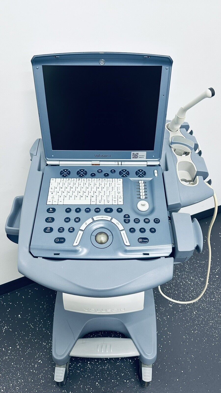 GE Voluson I Ultrsound, GE Cart, GE 4C-RS, GE E8C-RS.