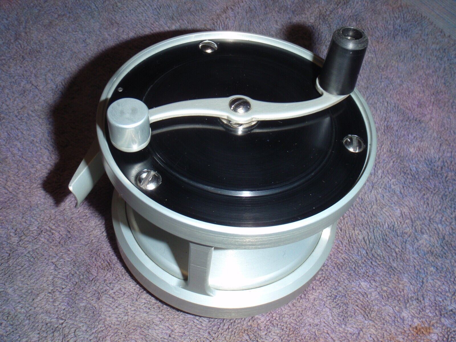 Sehr seltene 1. Auflage Lachsfliegenrolle von Murray Stewart