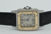 Cartier Santos Caree Quartz Herren Uhr