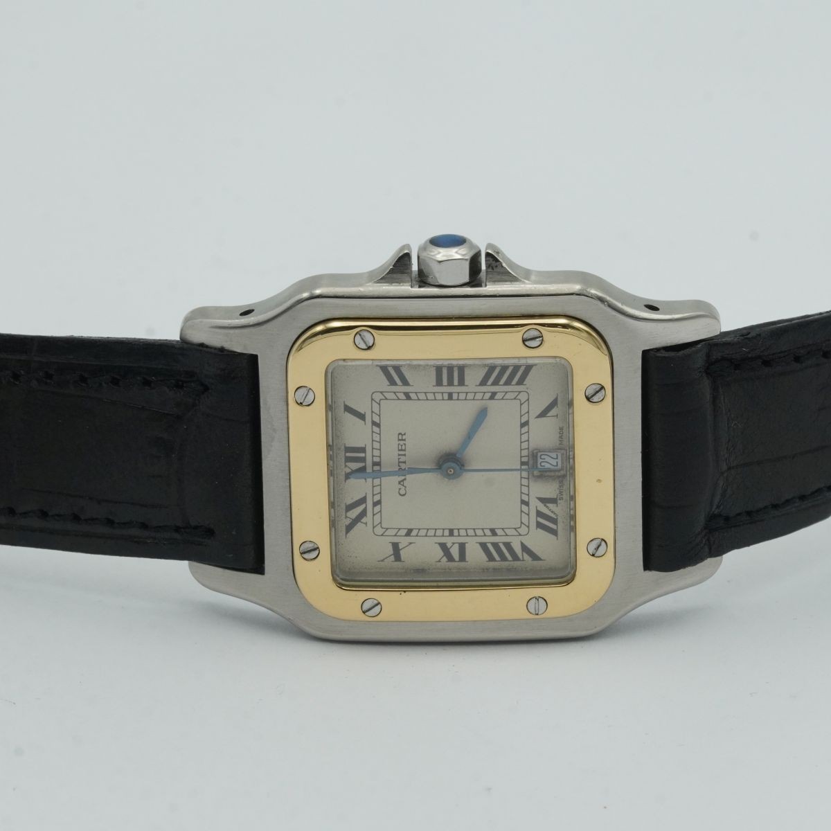 Cartier Santos Caree Quartz Herren Uhr