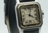 Cartier Santos Caree Quartz Herren Uhr