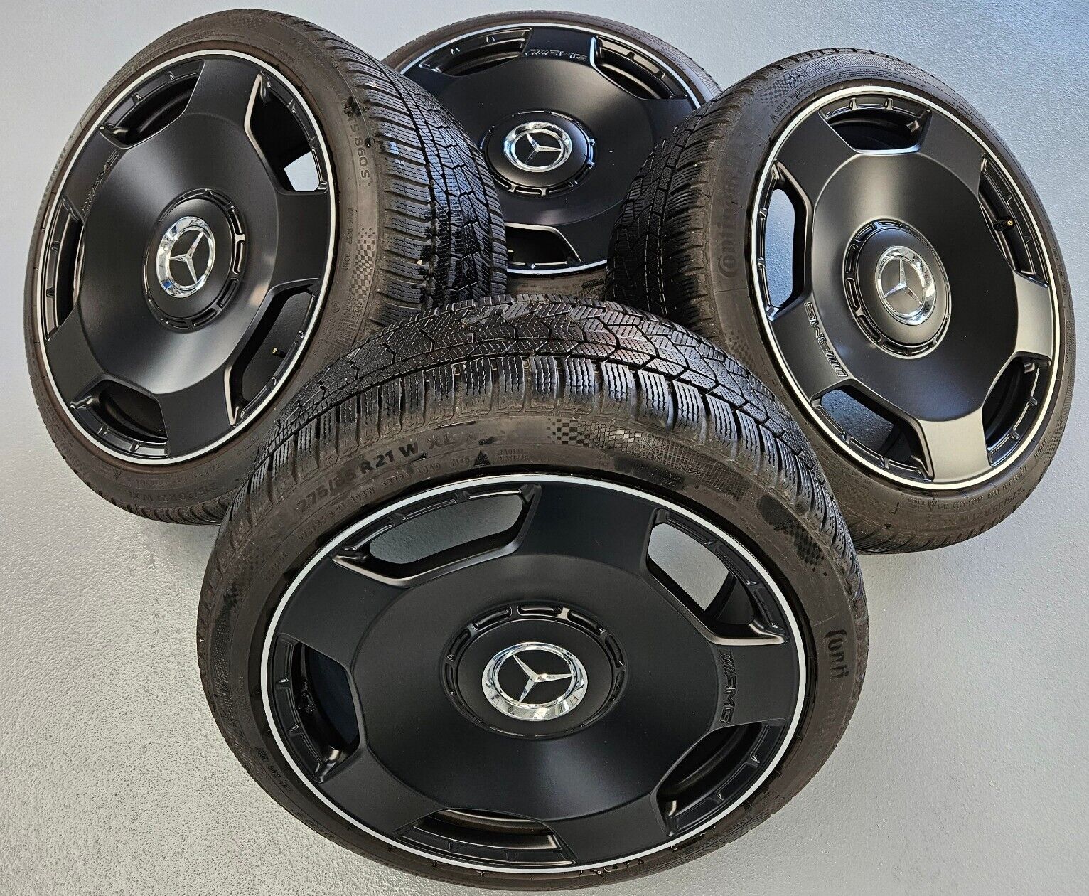 Mercedes AMG Monoblock 21 Zoll Alufelgen Schwarz matt