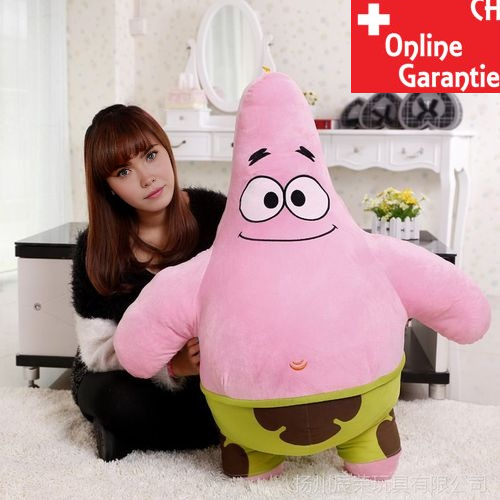 Patrick Star XXL Kuscheltier ca. 100 cm extra weich aus Spongebob Schwammkopf Neu