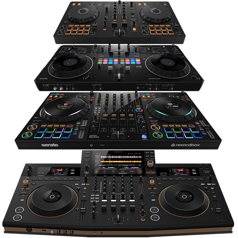 DJ-Equipment, DJ-Controller, DJ-Mixer, DJ-Plattenspieler, DJ-Mediaplayer, Digitalmixer, Analogmixer, MIDI-Controller, Synthesizer,